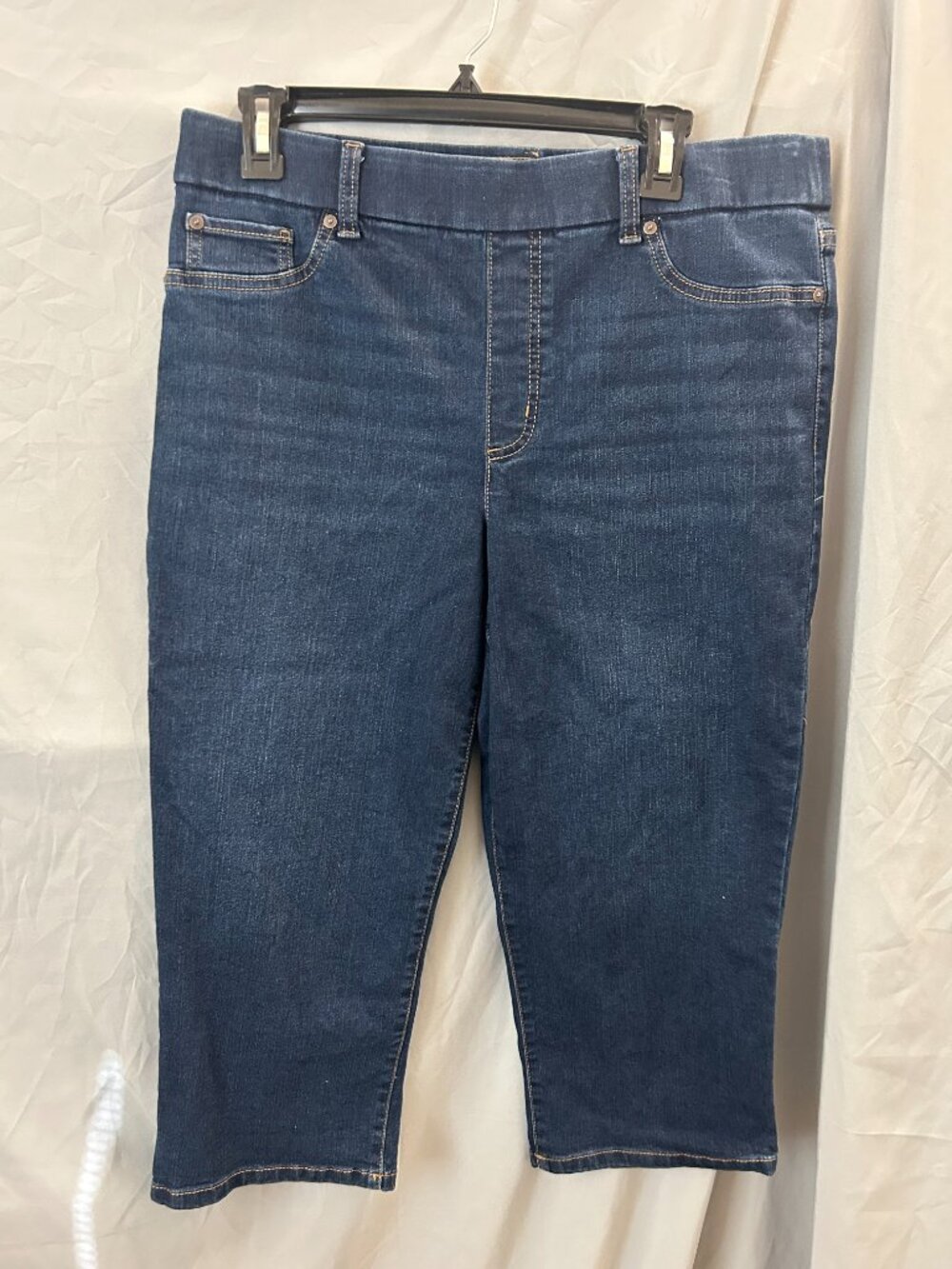 Kim Rogers Tummy Control Pull-On Women's Size 12 Average Stretch Capri Jeans